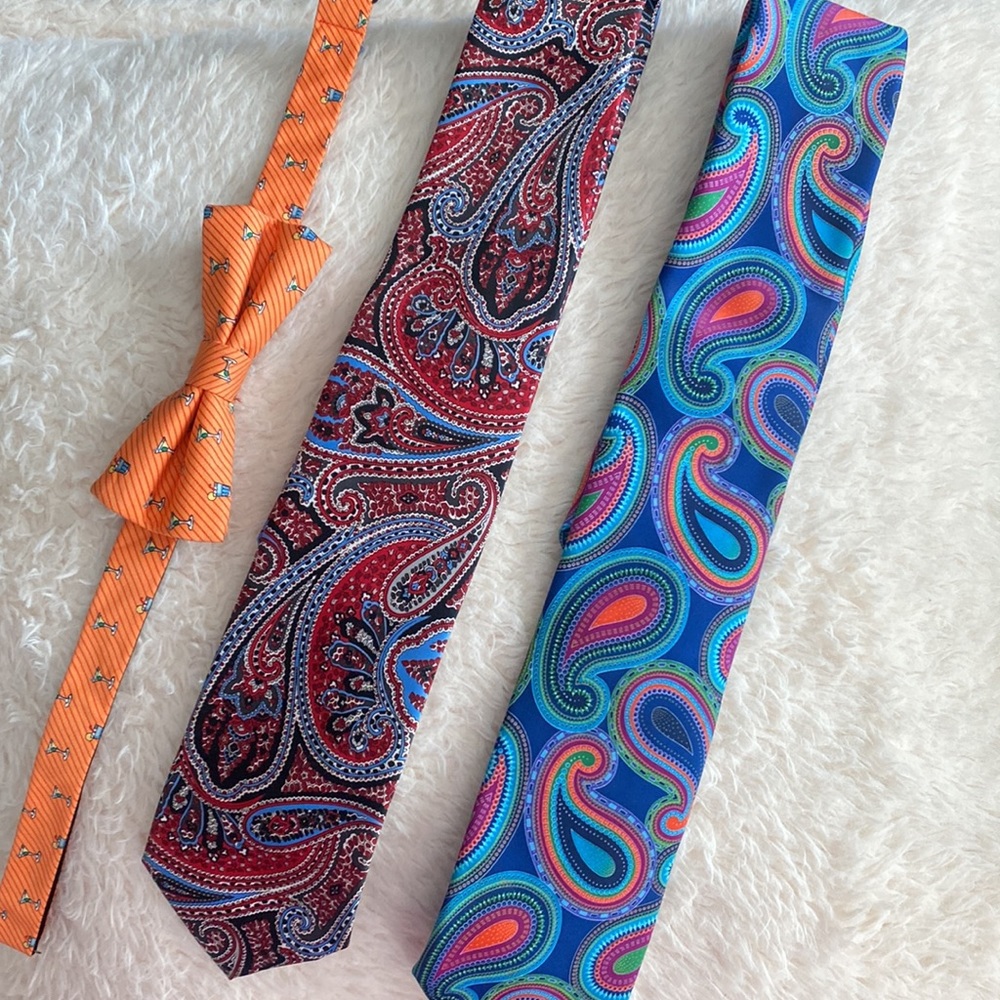 2 ties & bow tie bundle